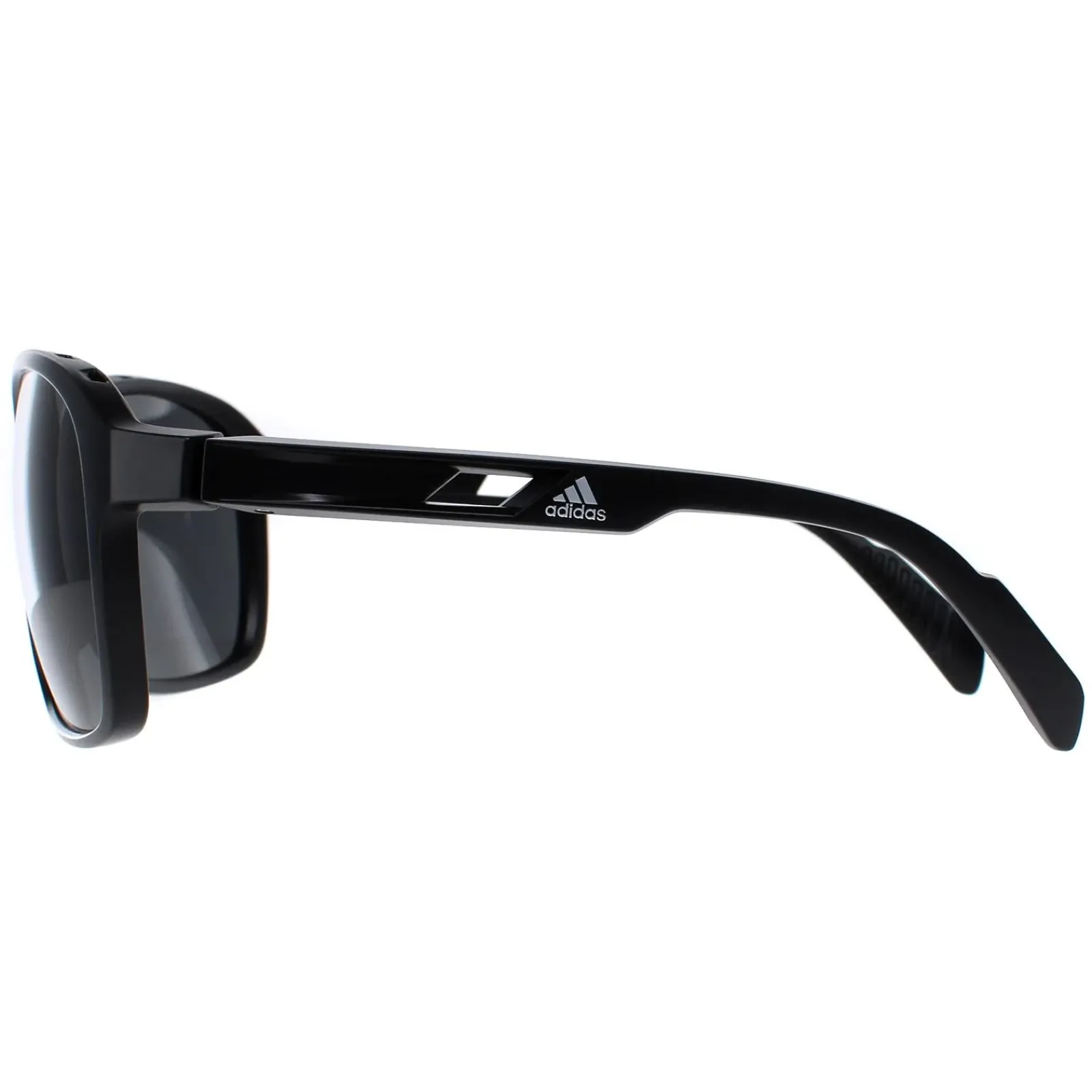Adidas Adidas|Oval^Sunglasses SP0013 01A Shiny Black Contrast Grey