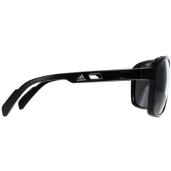 Adidas Adidas|Oval^Sunglasses SP0013 01A Shiny Black Contrast Grey