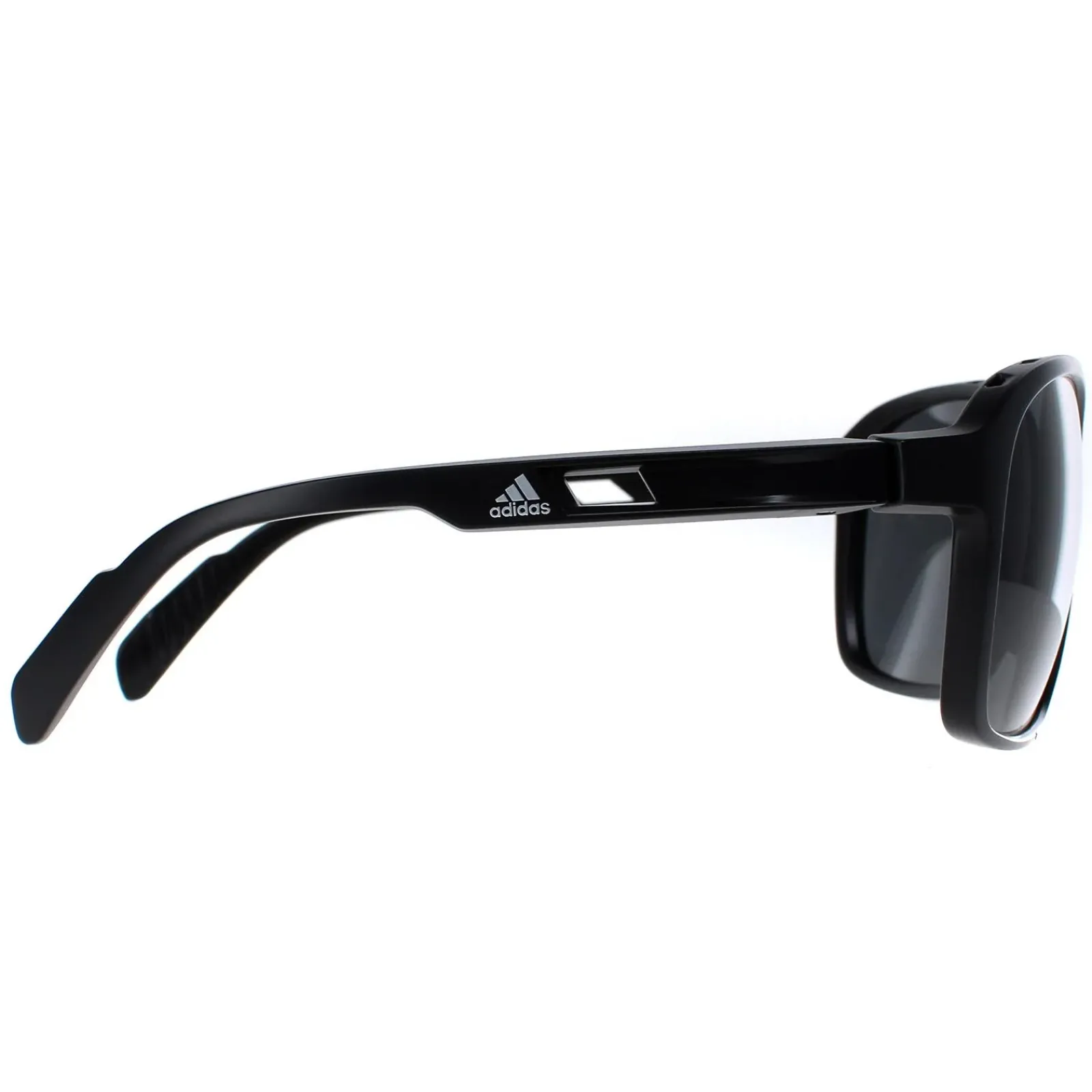 Adidas Adidas|Oval^Sunglasses SP0013 01A Shiny Black Contrast Grey