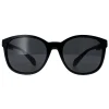 Adidas Oval^Sunglasses SP0011 01A Shiny Black Contrast Grey