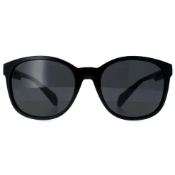Adidas Oval^Sunglasses SP0011 01A Shiny Black Contrast Grey