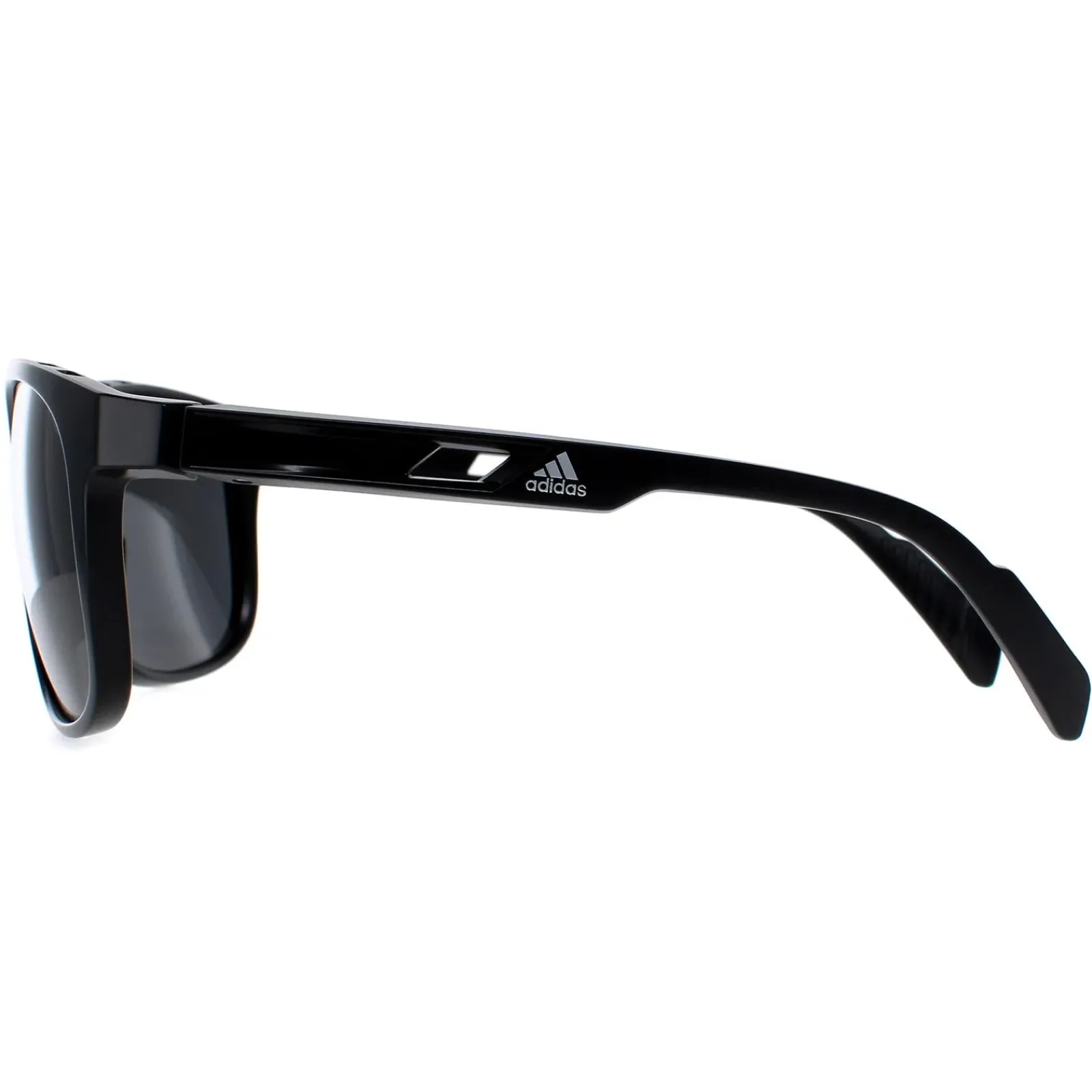 Adidas Oval^Sunglasses SP0011 01A Shiny Black Contrast Grey