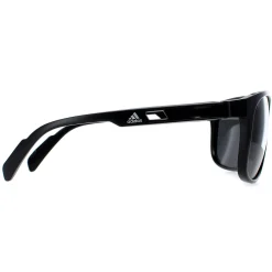 Adidas Oval^Sunglasses SP0011 01A Shiny Black Contrast Grey