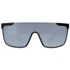 Adidas Shield^Sunglasses SP0020 02C Matte Black Contrast Mirror Silver