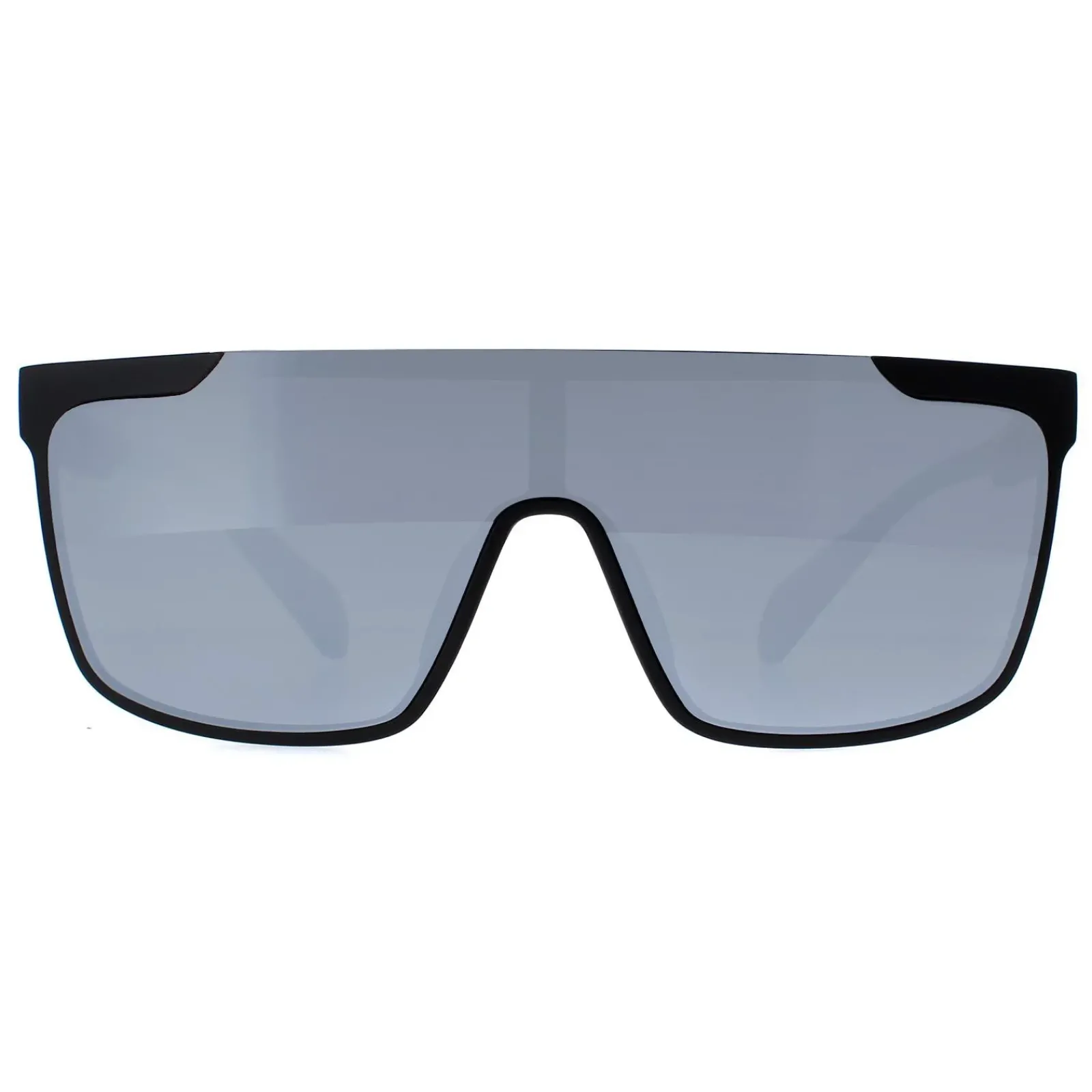 Adidas Shield^Sunglasses SP0020 02C Matte Black Contrast Mirror Silver