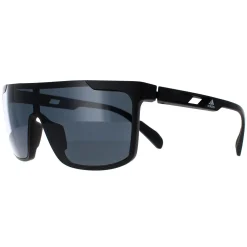 Adidas Shield^Sunglasses SP0020 02D Matte Black Smoke Polarized