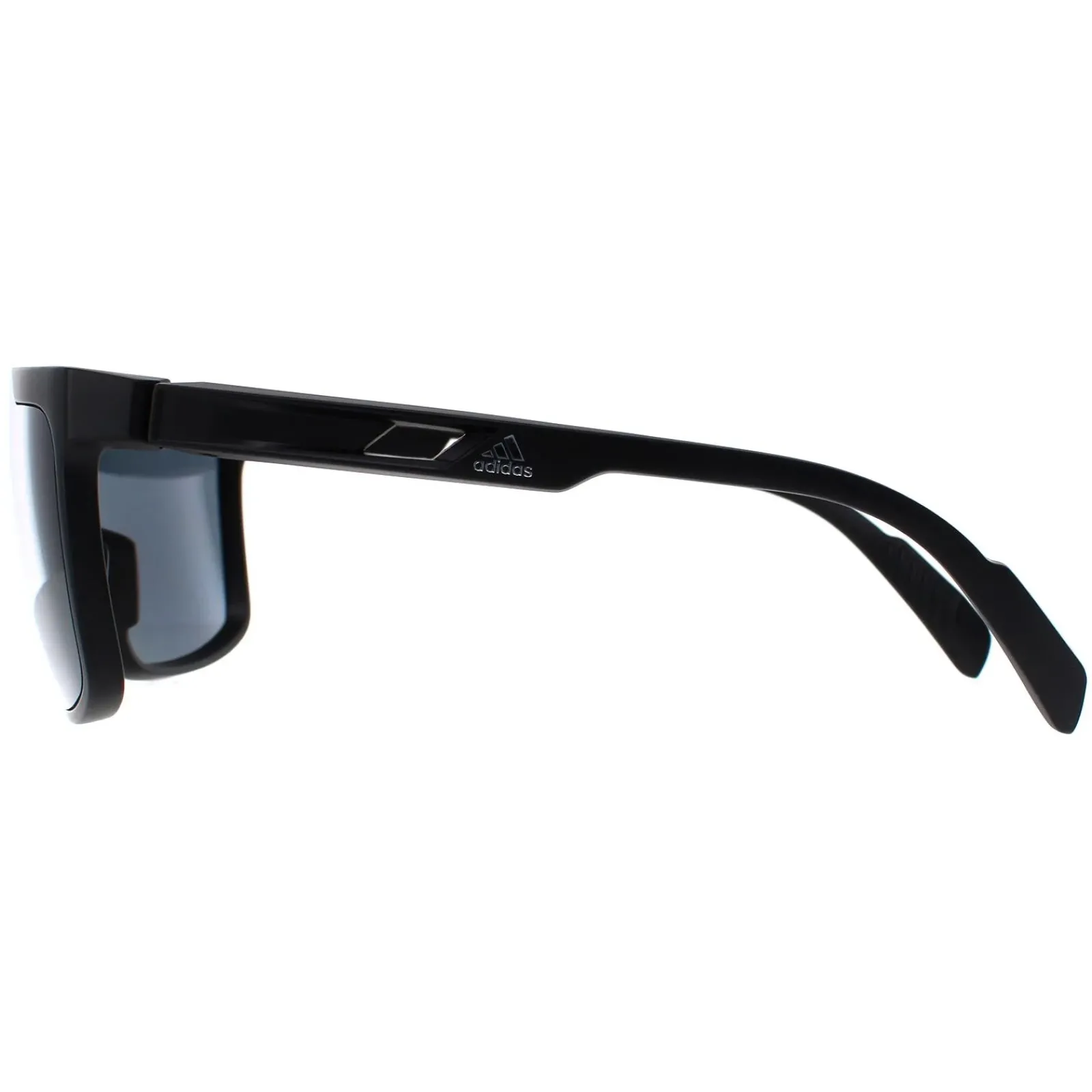 Adidas Shield^Sunglasses SP0020 02D Matte Black Smoke Polarized