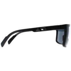Adidas Shield^Sunglasses SP0020 02D Matte Black Smoke Polarized