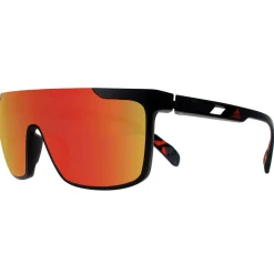 Adidas Shield^Sunglasses SP0020 02G Matte Black Orange Camo Contrast Mirror R