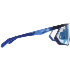 Adidas Shield^Sunglasses SP0001 91V Frosted Dark Blue Vario Azure Mirror Blue