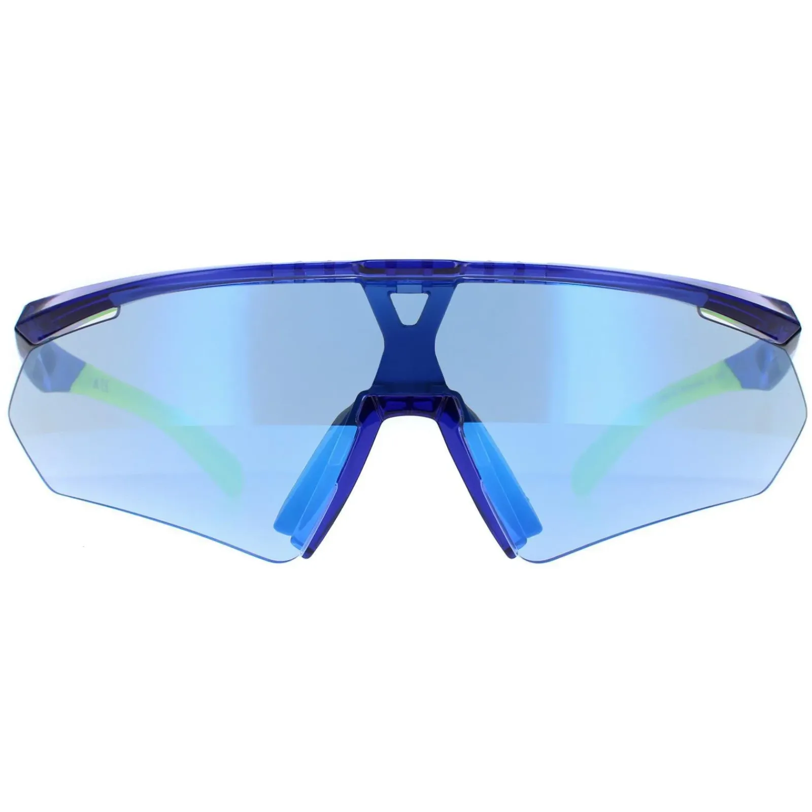 Adidas Shield^Sunglasses SP0027 91X Frosted Blue Vario Mirror Blue Photochrom