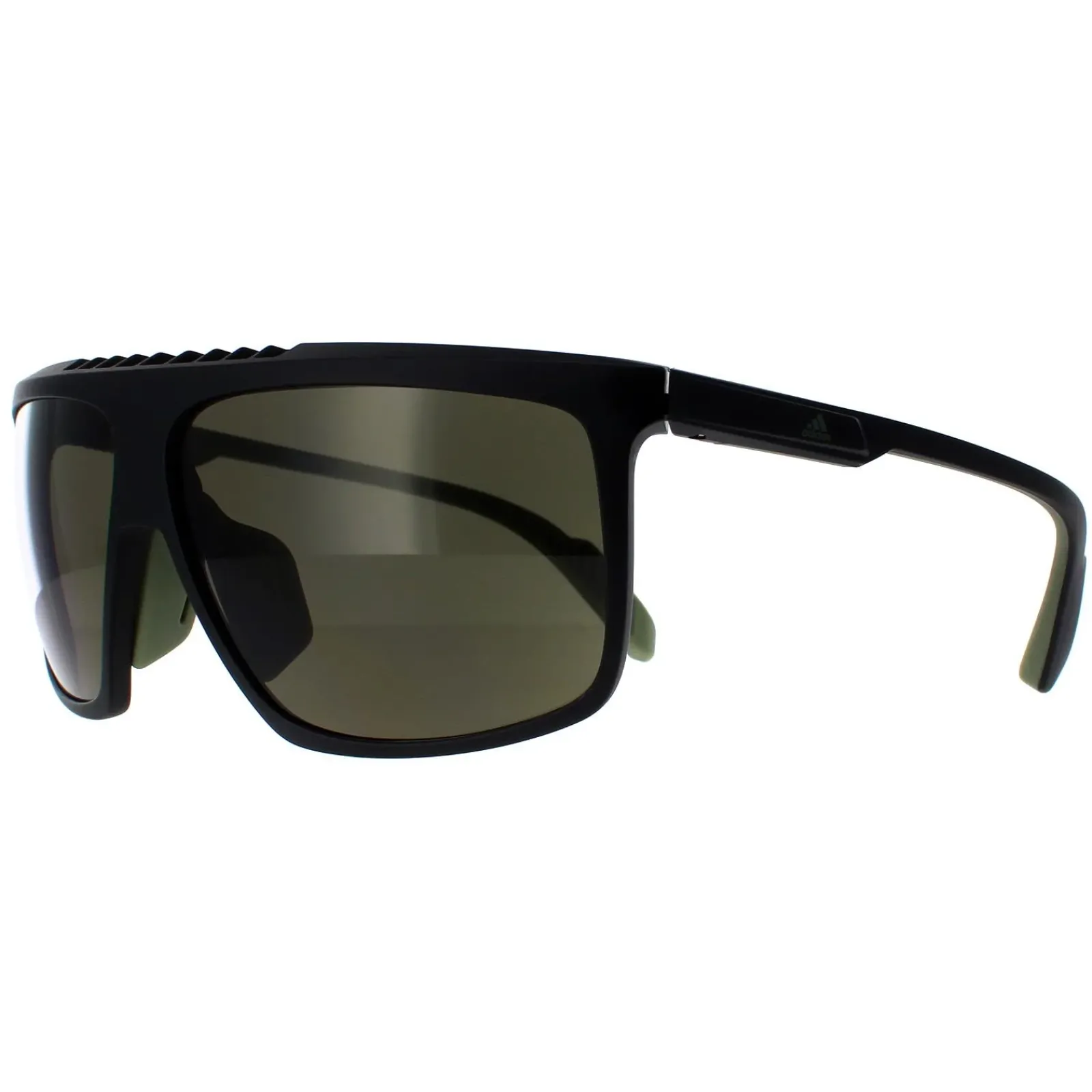 Adidas Wrap^Sunglasses SP0032-H 02N Antique Black Kolor Up Green