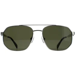 Alexander McQueen Aviator|Aviator^Sunglasses AM0458S 003 Silver Green