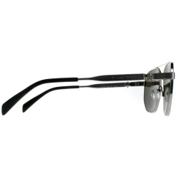 Alexander McQueen Aviator|Aviator^Sunglasses AM0458S 003 Silver Green