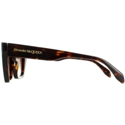 Alexander McQueen Cat-Eye^Sunglasses AM0299S 002 Dark Havana Brown Gradient
