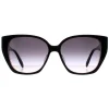 Alexander McQueen Cat-Eye^Sunglasses AM0284S 002 Black Grey Gradient