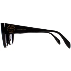 Alexander McQueen Cat-Eye^Sunglasses AM0284S 002 Black Grey Gradient