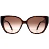 Alexander McQueen Cat-Eye^Sunglasses AM0284S 003 Dark Havana Brown Gradient