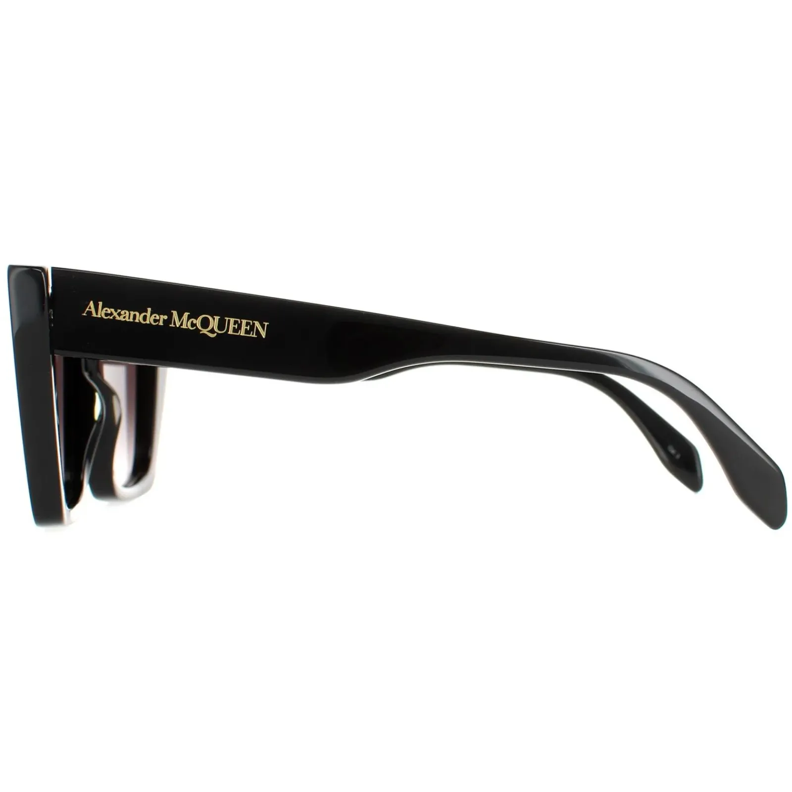 Alexander McQueen Cat-Eye^Sunglasses AM0299S 001 Black Grey