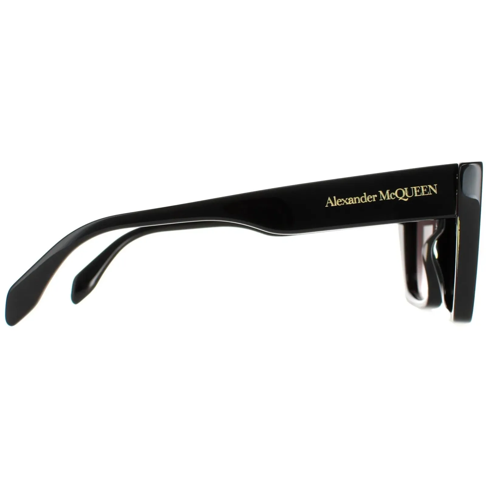 Alexander McQueen Cat-Eye^Sunglasses AM0299S 001 Black Grey