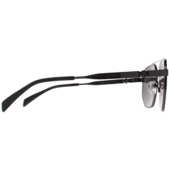 Alexander McQueen Aviator|Aviator^Sunglasses AM0458S 001 Ruthenium Grey