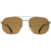 Alexander McQueen Aviator|Aviator^Sunglasses AM0458S 002 Gold Brown