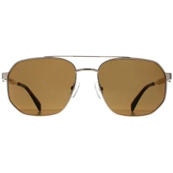 Alexander McQueen Aviator|Aviator^Sunglasses AM0458S 002 Gold Brown