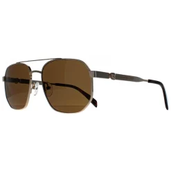 Alexander McQueen Aviator|Aviator^Sunglasses AM0458S 002 Gold Brown