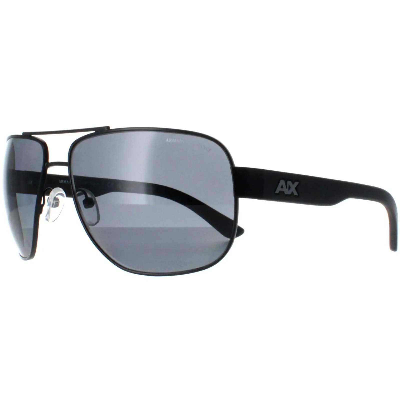 Armani Exchange Polarised^Sunglasses AX2012S 606381 Matte Black Grey Polarized
