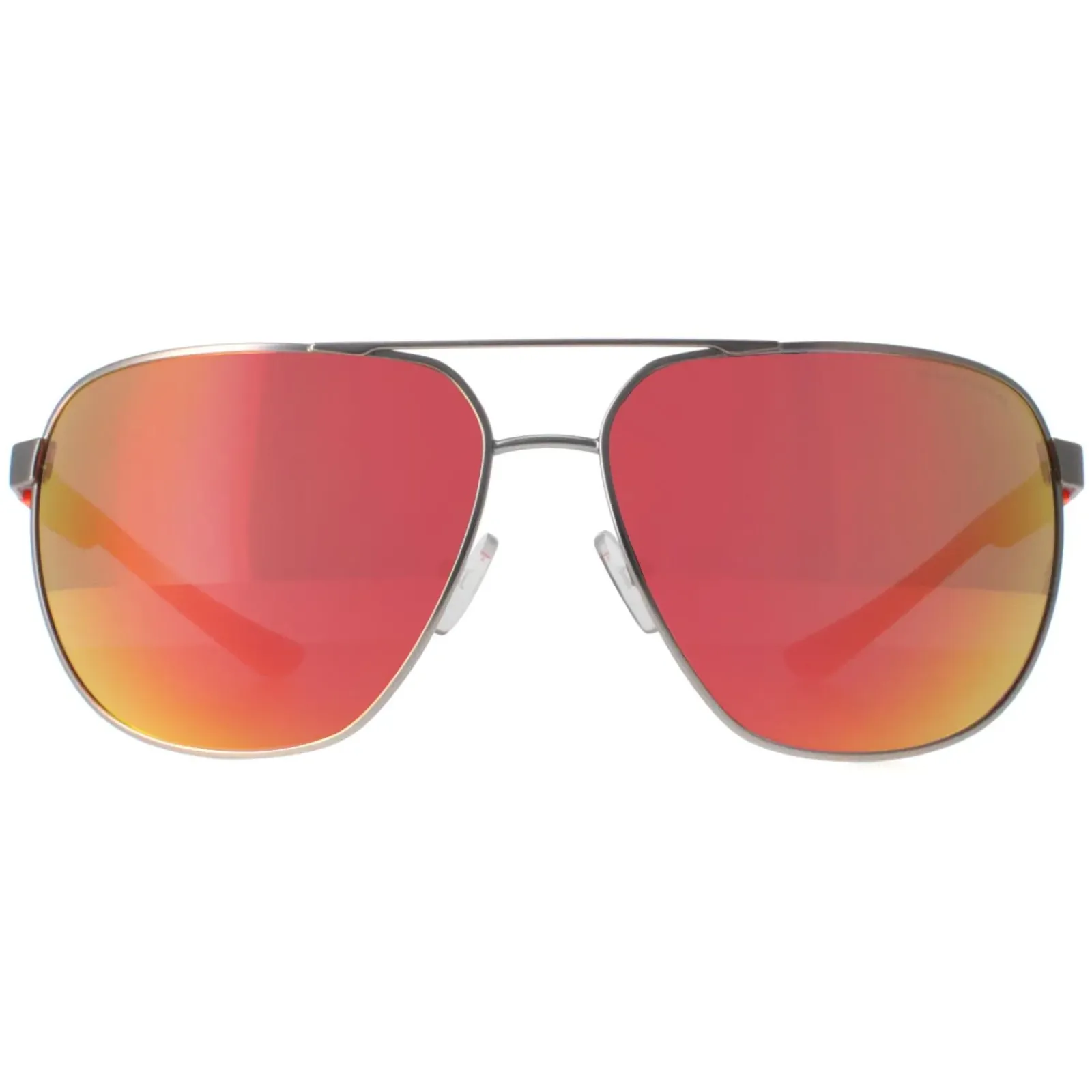 Armani Exchange Aviator^Sunglasses AX2047S 60456Q Silver Orange Mirror