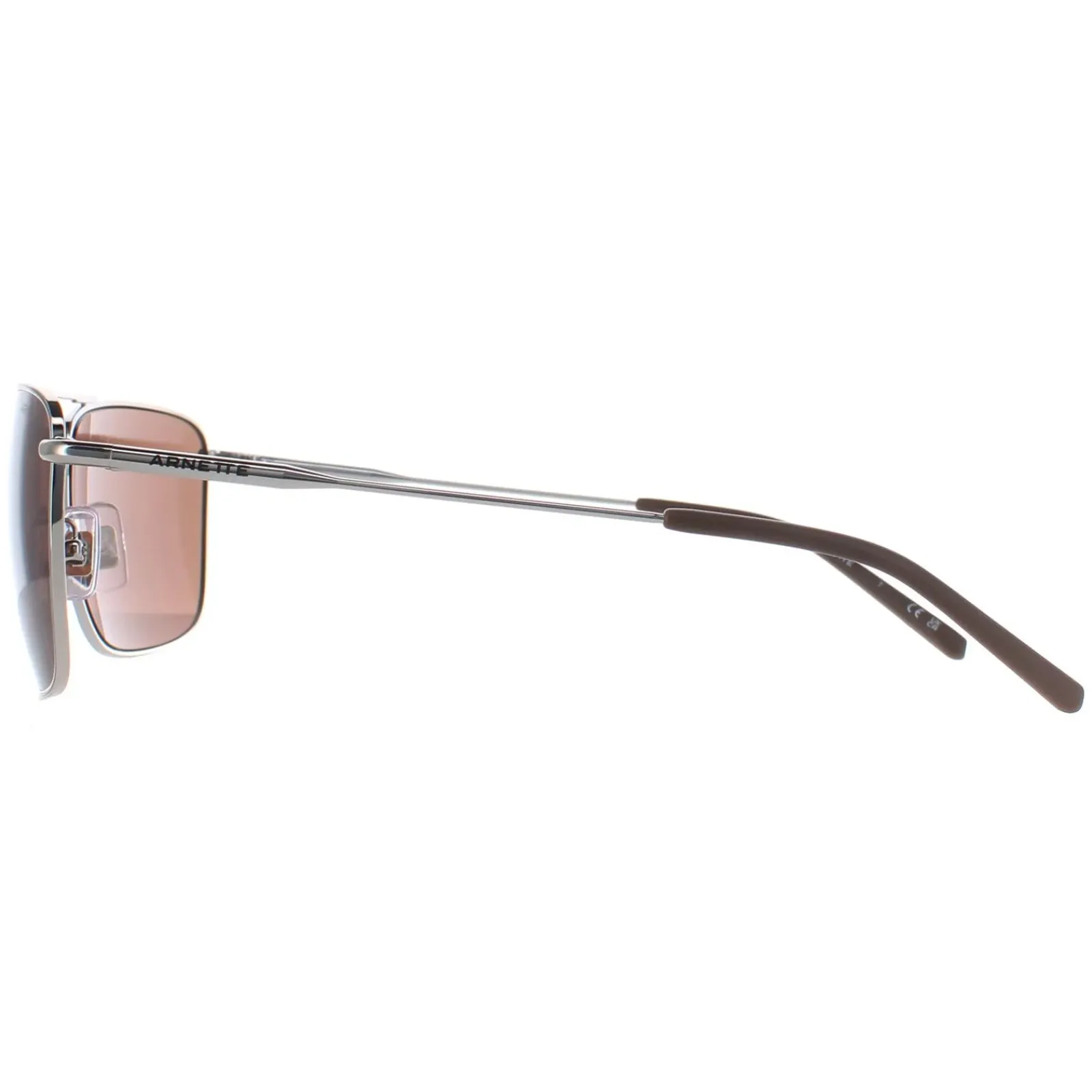 Arnette Rectangle^Sunglasses AN3088 Boulevardier 736/73 Silver Dark Brown