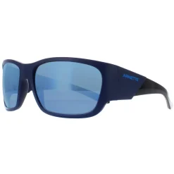 Arnette Square^Sunglasses AN4324 Lil' Snap 276222 Matte Blue Dark Grey Mirror