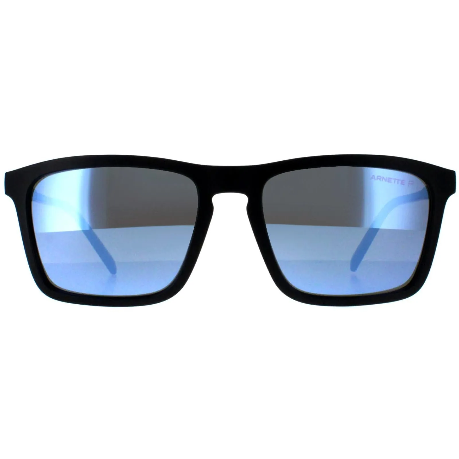 Arnette Polarised|Rectangle^Sunglasses AN4283 Shyguy 01/22 Matte Black Dark Grey Mirror Wa
