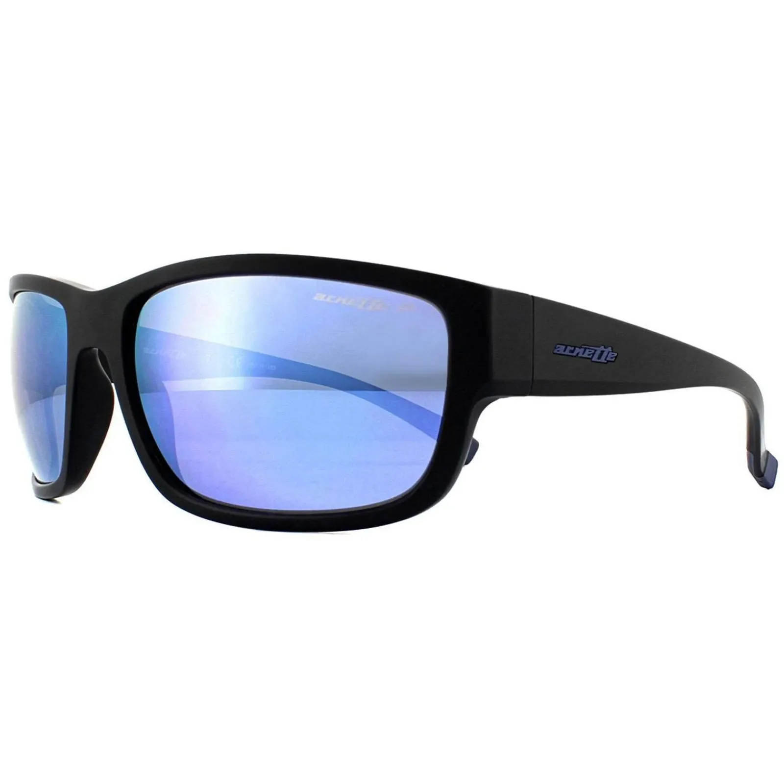 Arnette Rectangle^Sunglasses Bushwick 4256 01/22 Matte Black Dark Grey Mirror Wa