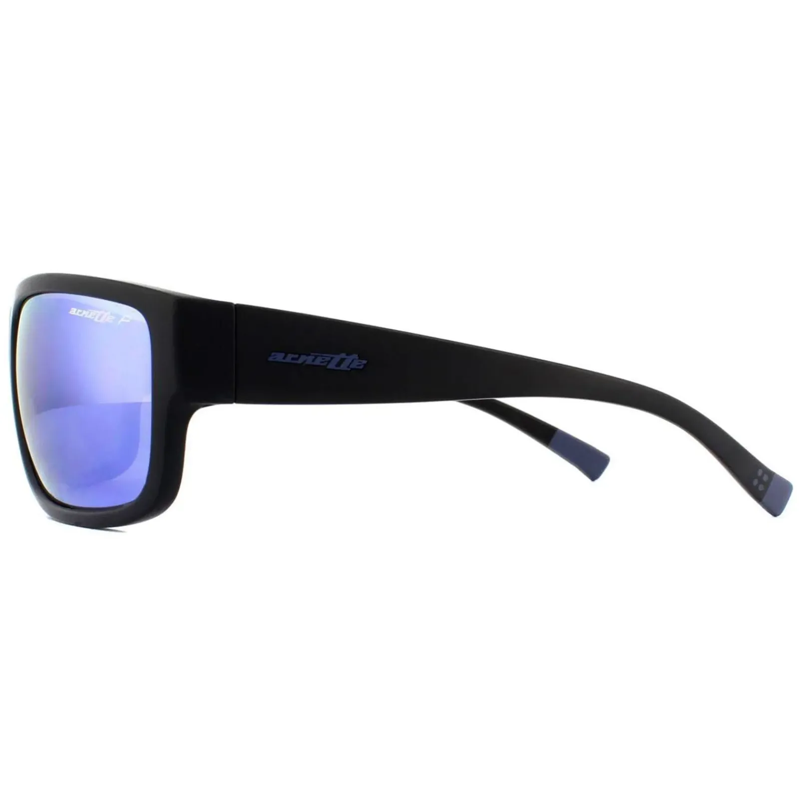 Arnette Rectangle^Sunglasses Bushwick 4256 01/22 Matte Black Dark Grey Mirror Wa