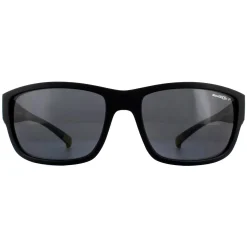 Arnette Polarised|Rectangle^Sunglasses Bushwick 4256 01/81 Black Polarized Grey
