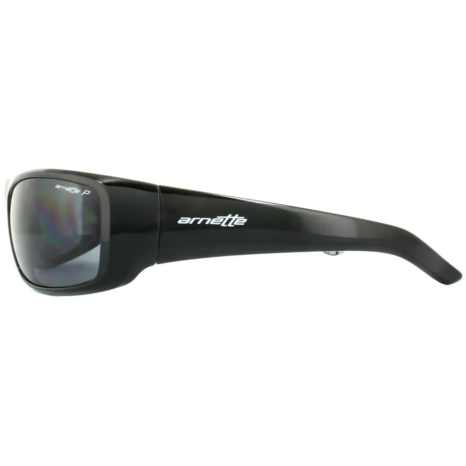 Arnette Polarised|Wrap^Sunglasses Hot Shot 4182 214981 Polished Black Graphics Inside