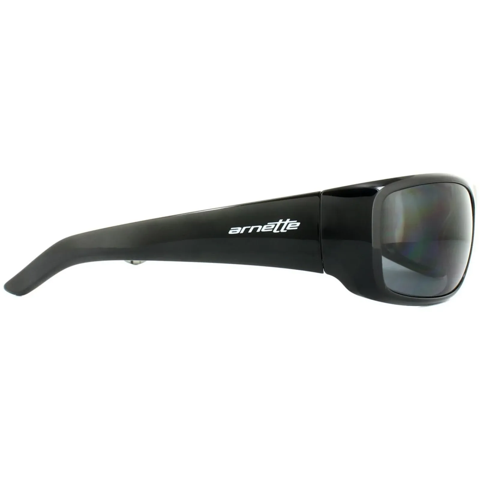 Arnette Polarised|Wrap^Sunglasses Hot Shot 4182 214981 Polished Black Graphics Inside