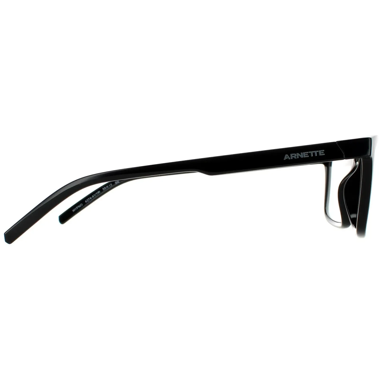 Arnette Rectangle^Sunglasses Hypno AN4274 41/1W Shiny Black Clear