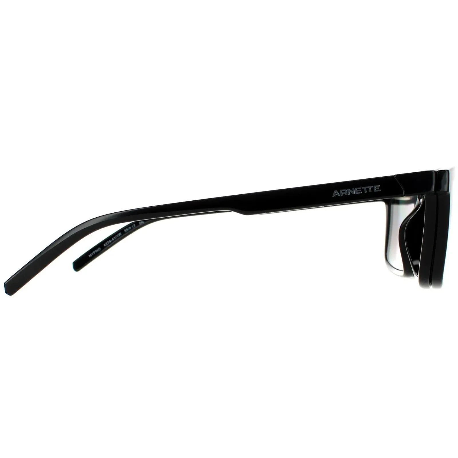 Arnette Rectangle^Sunglasses Hypno AN4274 41/1W Shiny Black Clear