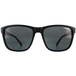 Arnette Rectangle^Sunglasses Shoreditch 4255 01/87 Matte Black Grey