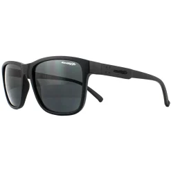 Arnette Rectangle^Sunglasses Shoreditch 4255 01/87 Matte Black Grey