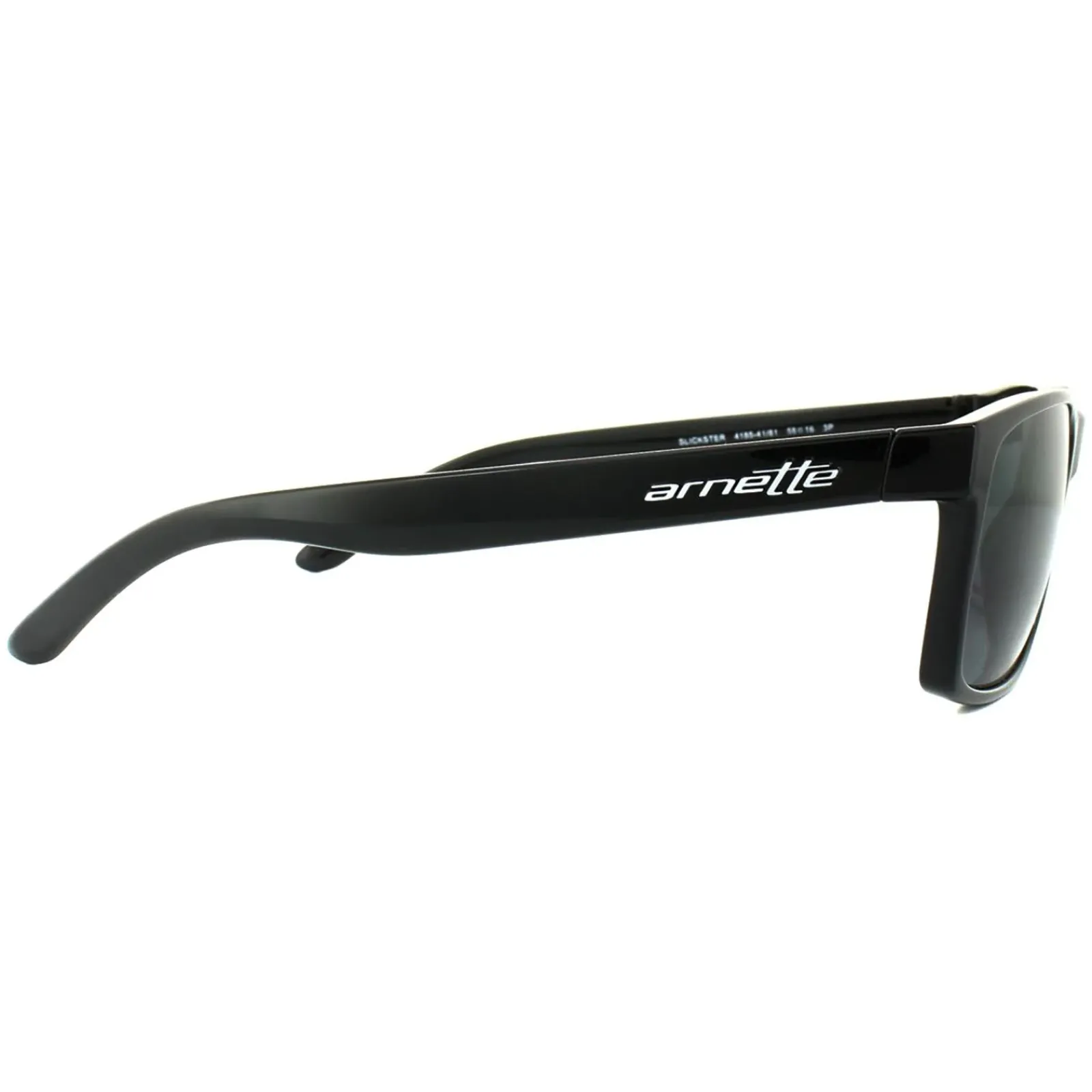 Arnette Polarised|Rectangle^Sunglasses Slickster 4185 41/81 Black Grey Polarized
