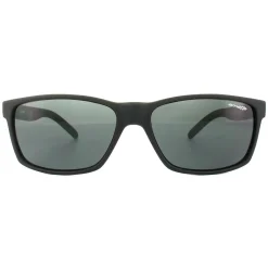 Arnette Rectangle^Sunglasses Slickster 4185 447/87 Black Rubber Grey