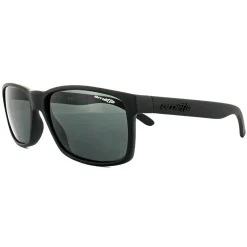 Arnette Rectangle^Sunglasses Slickster 4185 447/87 Black Rubber Grey