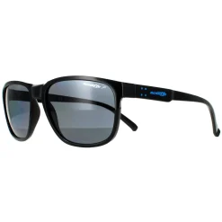 Arnette Polarised|Rectangle^Sunglasses Urca AN4257 41/81 Shiny Black Dark Grey Polarized