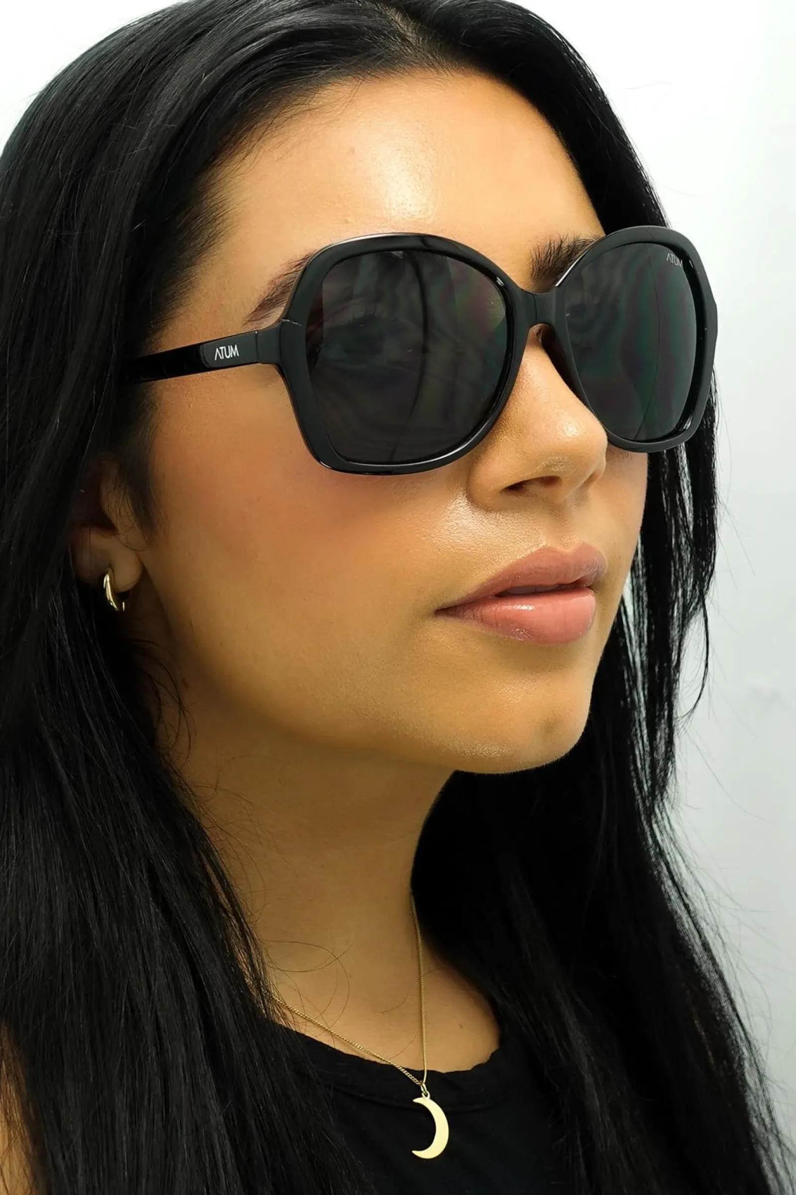 Atum Butterfly^Sunglasses Aelius C1 Shiny Black Smoke Grey