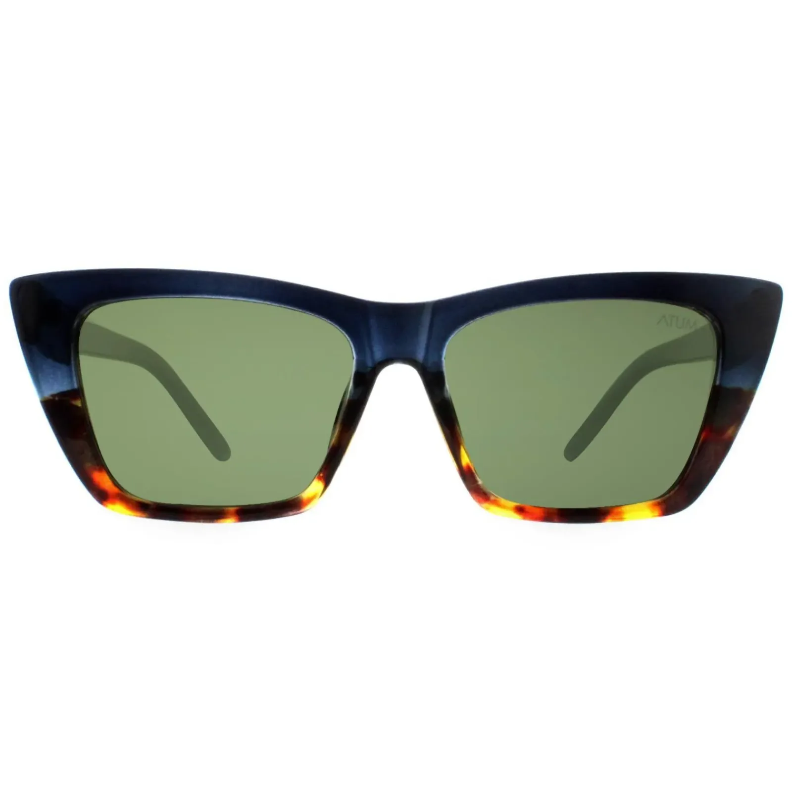 Atum Cat-Eye^Sunglasses Arid C1 Shiny Gradient Demi G15 Green