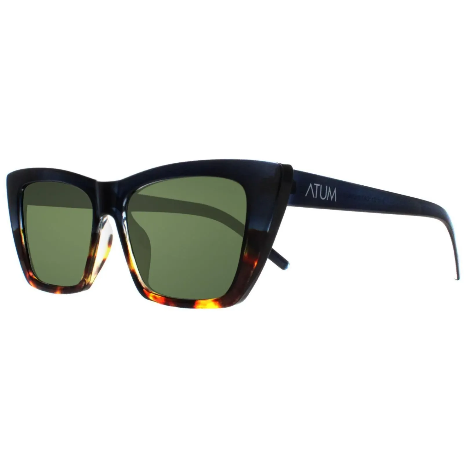 Atum Cat-Eye^Sunglasses Arid C1 Shiny Gradient Demi G15 Green
