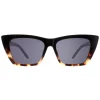 Atum Cat-Eye^Sunglasses Arid C2 Shiny Gradient Demi Smoke Grey